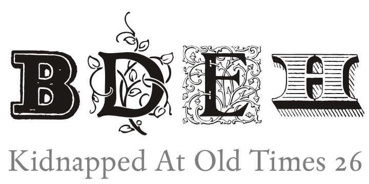 Kidnapped at Old Times, by Intellecta Design, is a collection of 41 fonts (and growing) of some of the most decorative caps we have ever carried.