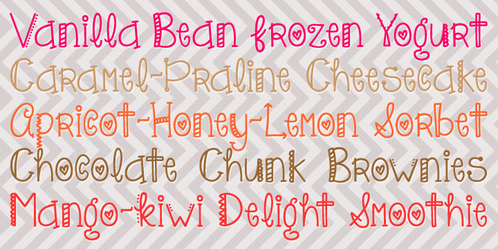 Highlighting the KG Only Hope font family.