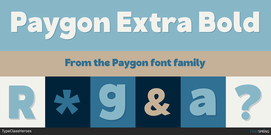 Paygon Extra Bold Font