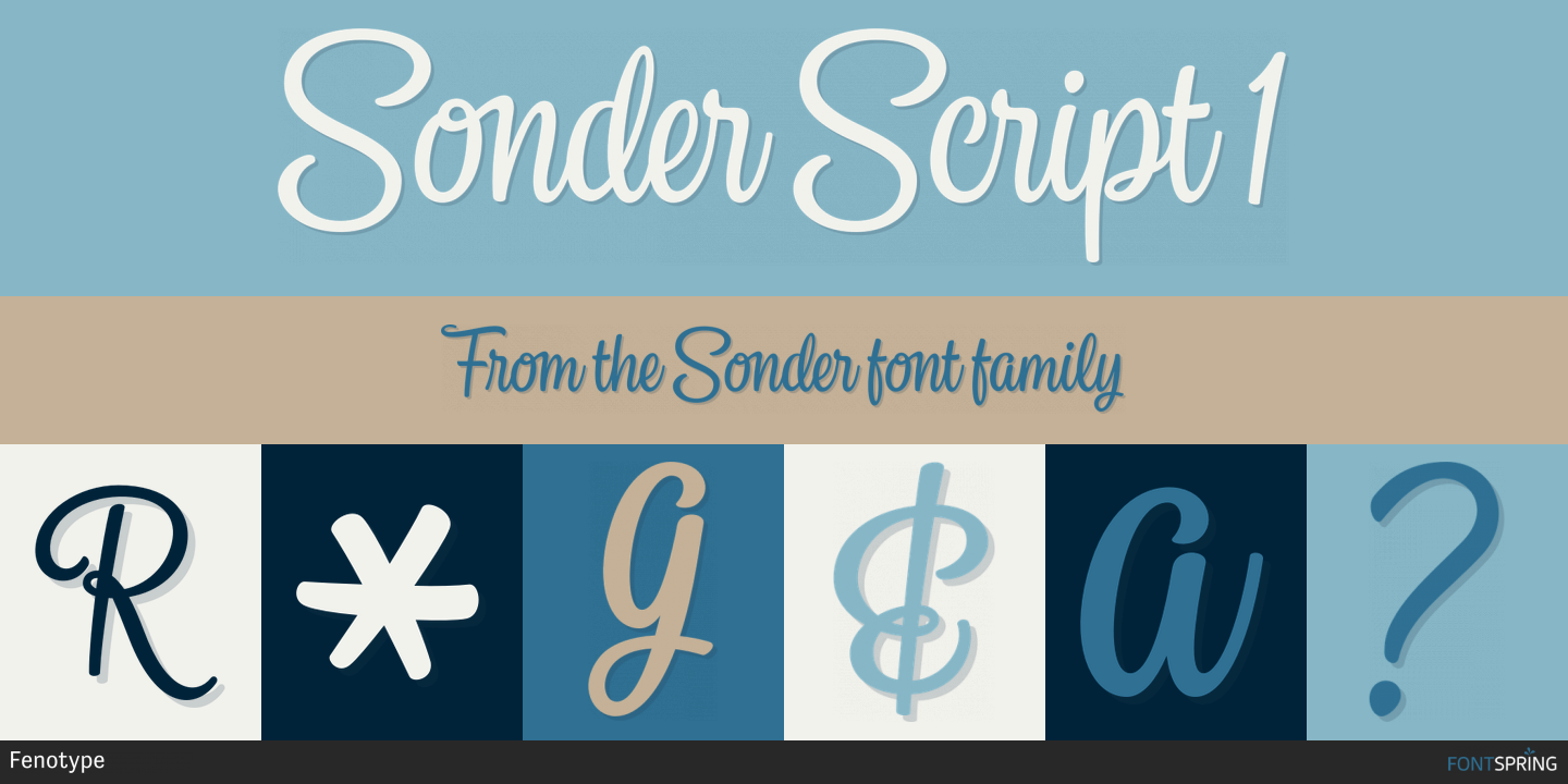 Fonts similar to Sonder