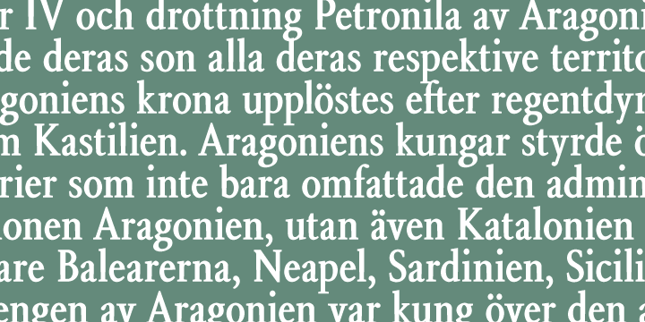 All three fonts contain extended language support, superiors and inferiors, and class-based kerning.