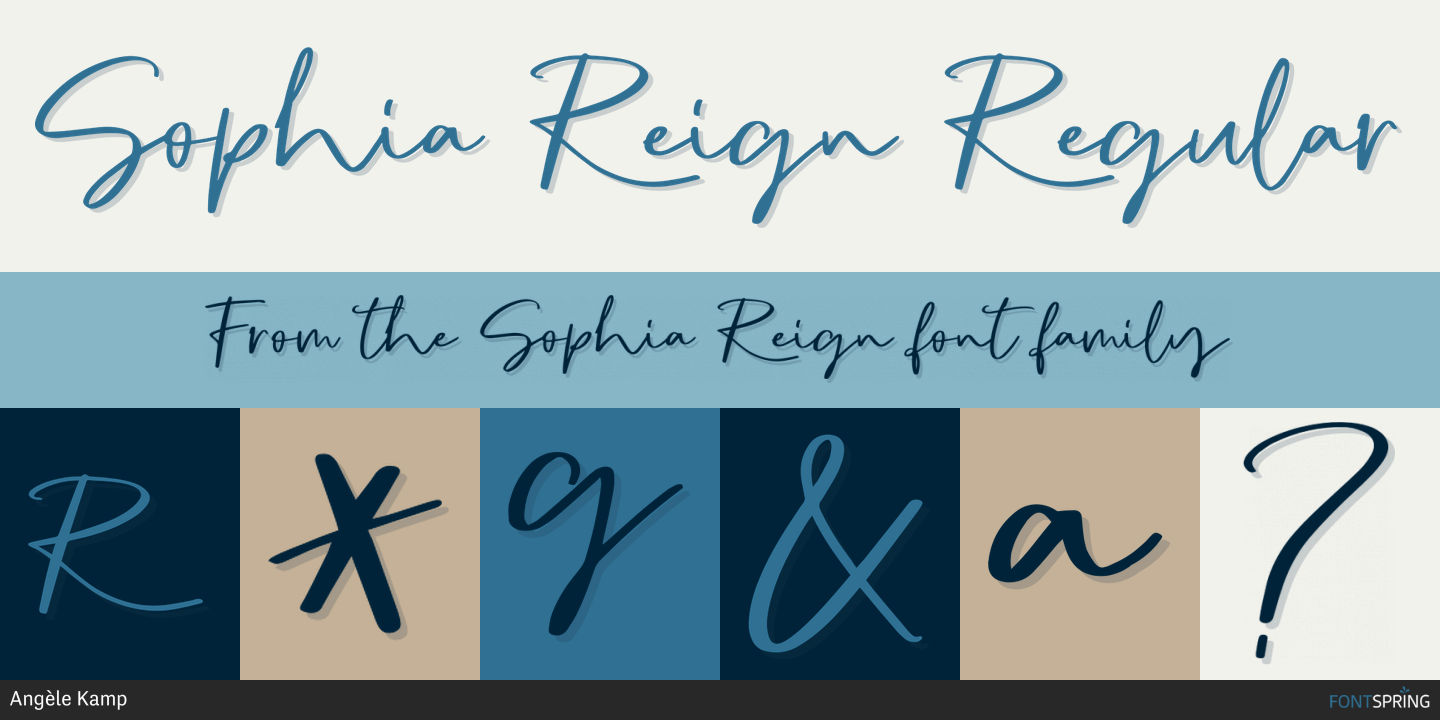Fonts similar to Sophia Reign