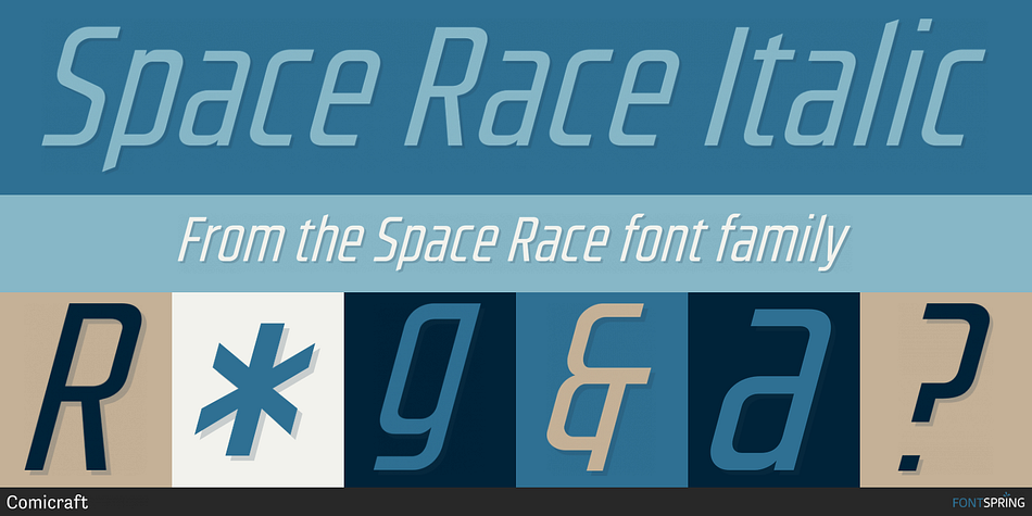 Space Race Italic Font