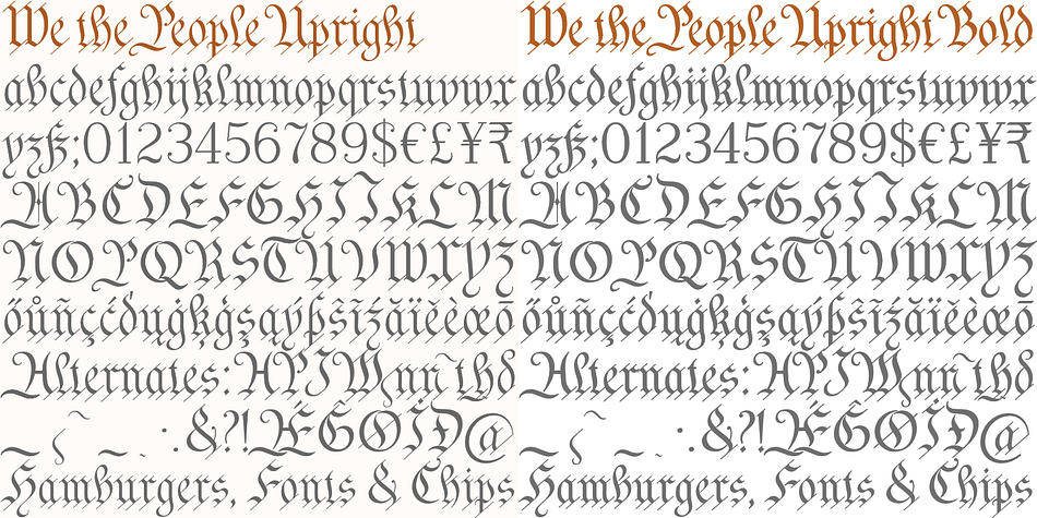 we the people lettering