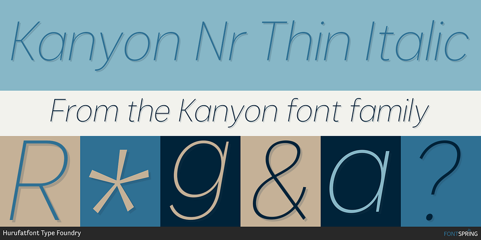 Kanyon Narrow Font