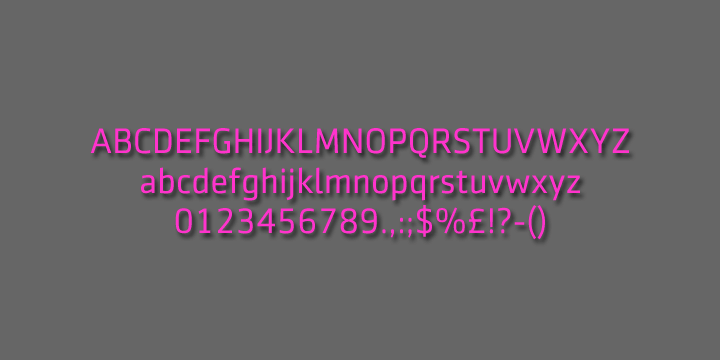 Highlighting the SenticoSansDT font family.