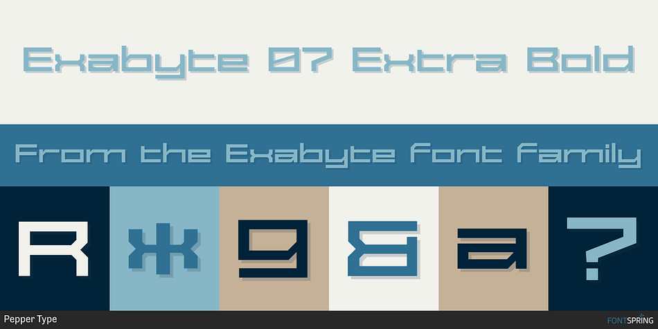 Exabyte 07 Extra Bold Font