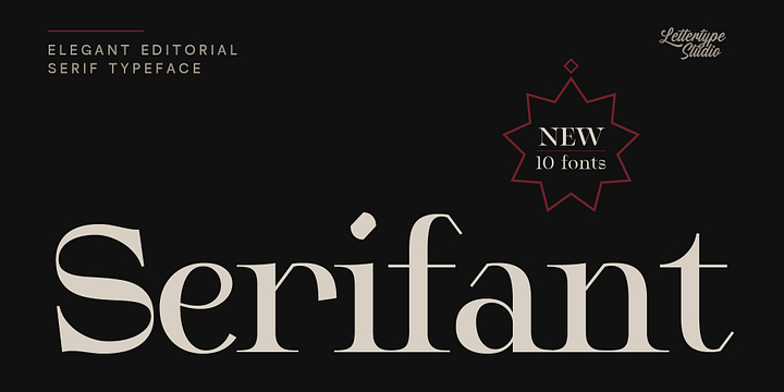 Serifant font family by Lettertype Studio
