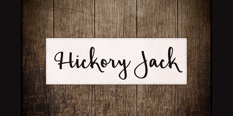 Hickory Jack is a weighted script.