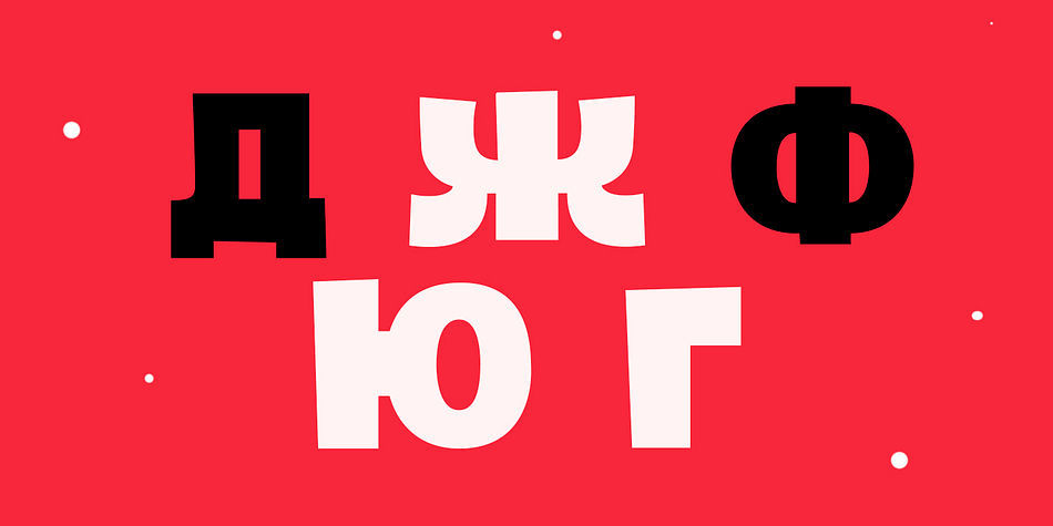 Laika Pro font family example.