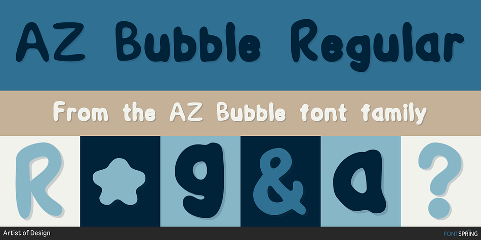 AZ Bubble Regular Font