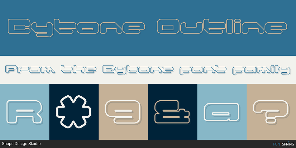Cytone Outline Font