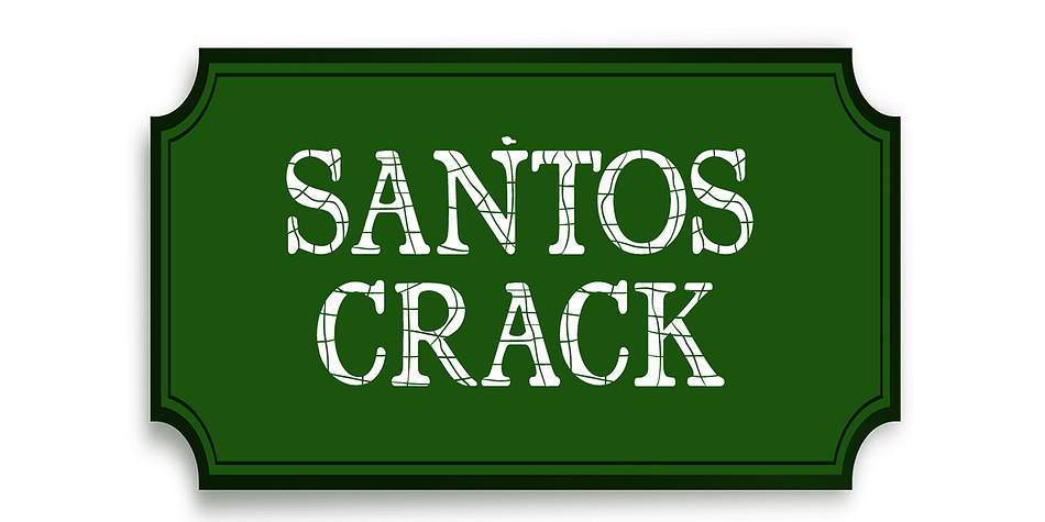 Santerios Santos font family sample image.
