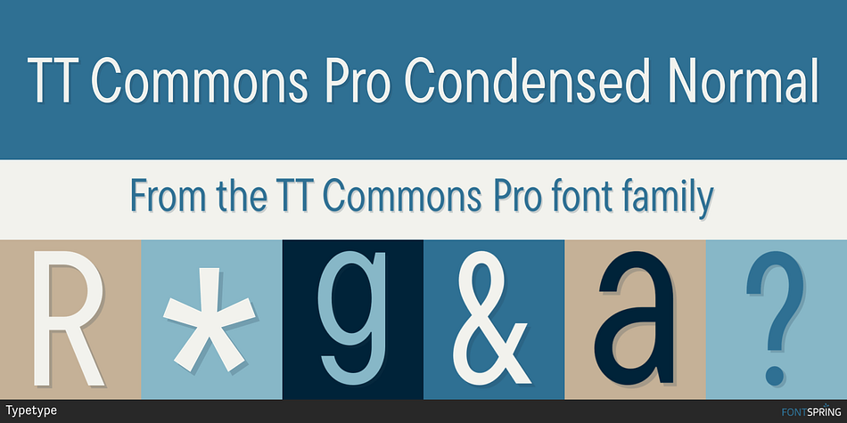 TT Commons Pro Condensed Normal Font