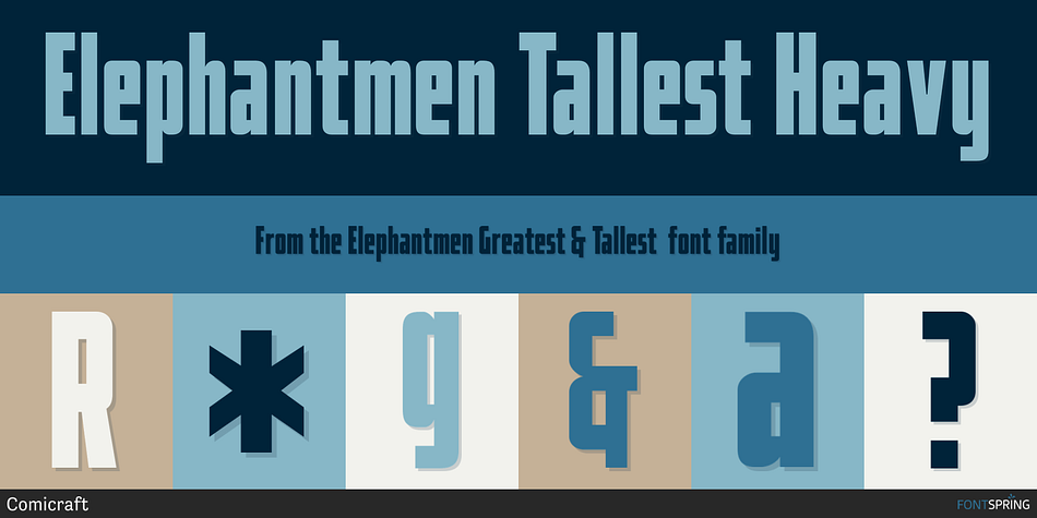 Elephantmen Tallest Heavy Font