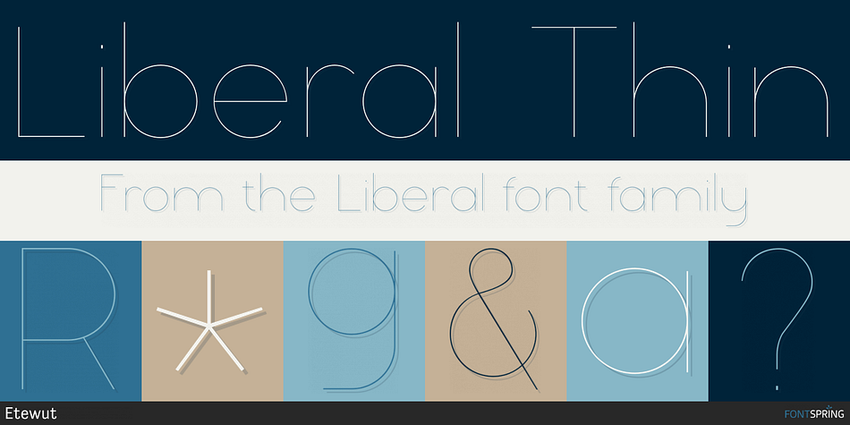 Liberal Thin Font