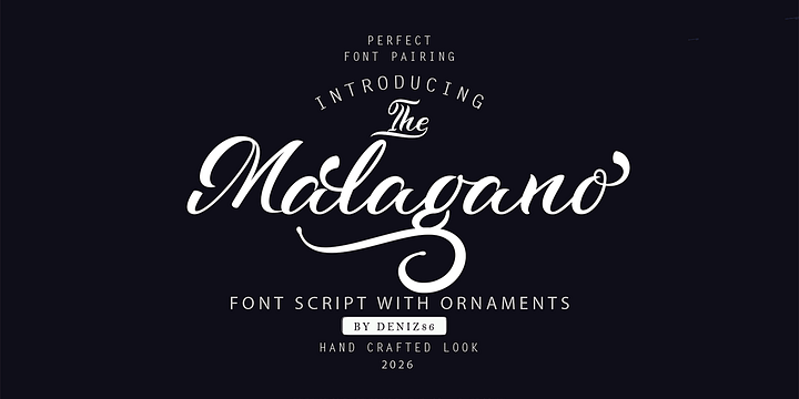 Malagano font family by RtCreative