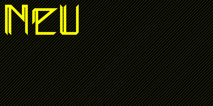 Glamwords is a very geometric face best used in experimental designs (i.e., logos, web sites, flyers, and expressive headlines).