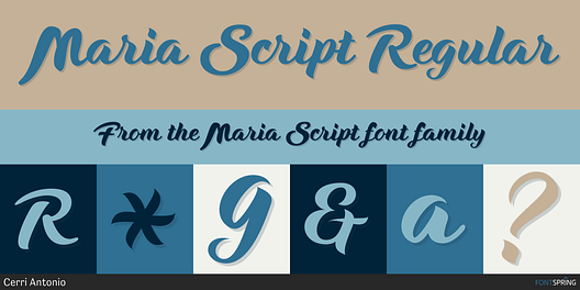 Fonts similar to Maria Script