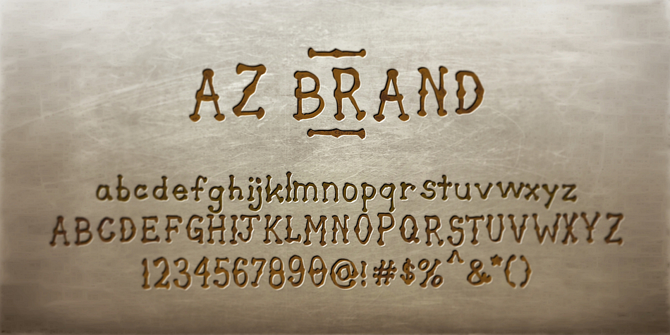 AZ Brand was inspired from a need to develop a san serif typeface with a hand drawn feel to it.