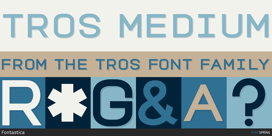 TROS Medium Font