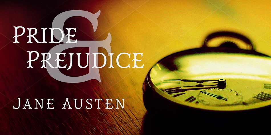 The gentlemanly elegance of this yet contemporary font so easily calls to mind such Victorian estates that one imagines in many a classic of Ms. Austin or Ms. Eyre.