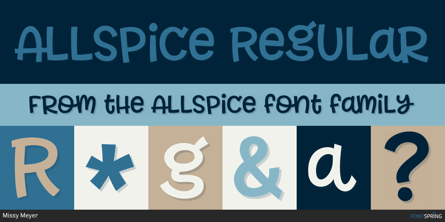 Similar Fonts To Allspice