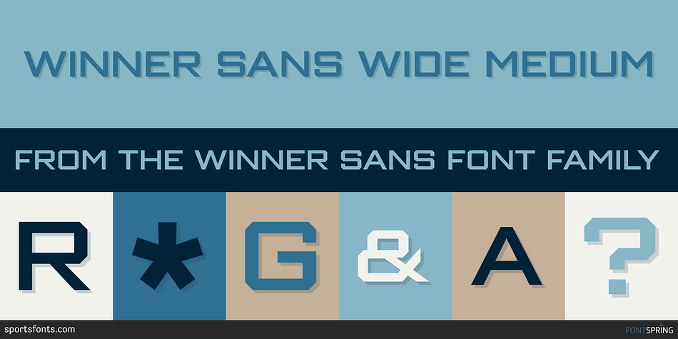 Winner Sans Wide Medium Font