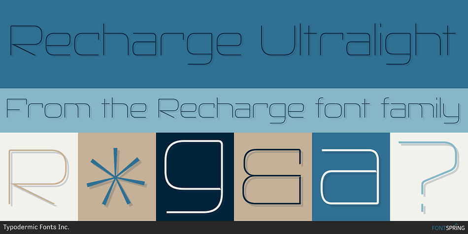 Recharge Ultralight Font