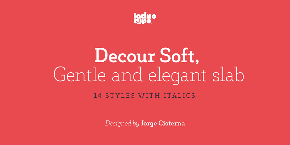 Decour Soft is the rounded-edged version of Decour.