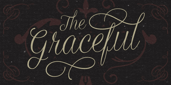 Graceful is a script typeface with a combination of formal and personal touch.