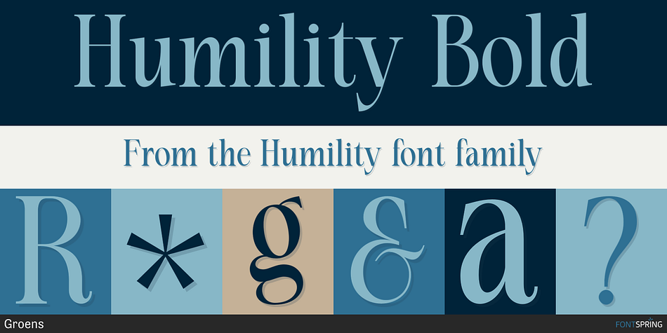 Humility Bold Font
