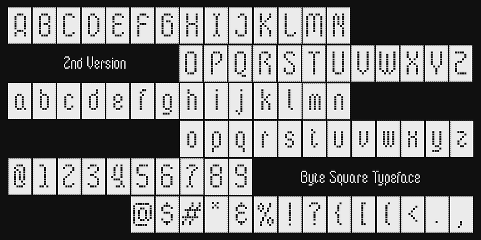 Byte Square Font