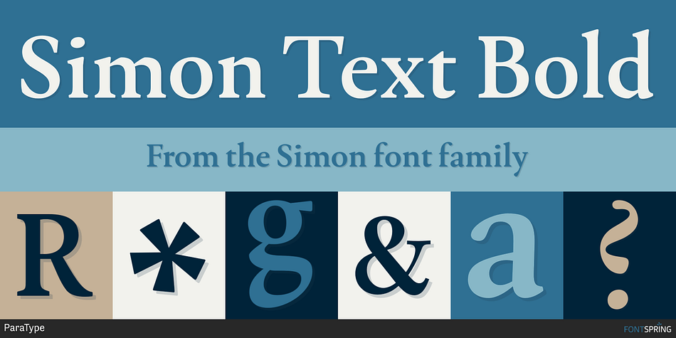 Simon Text Bold Font