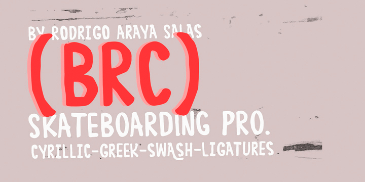 Displaying the beauty and characteristics of the BRC font family.