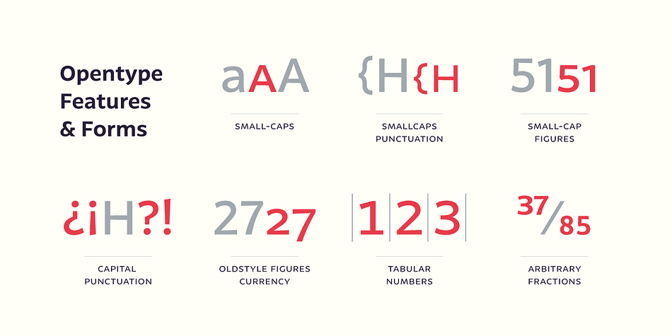 This 11-weight family includes italics and small caps, and supports 219 different languages as well as several sets of figures.