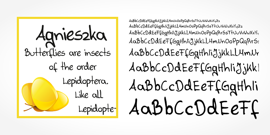 Agnieszka Handwriting is a beautiful typeface that mimics true handwriting closely.