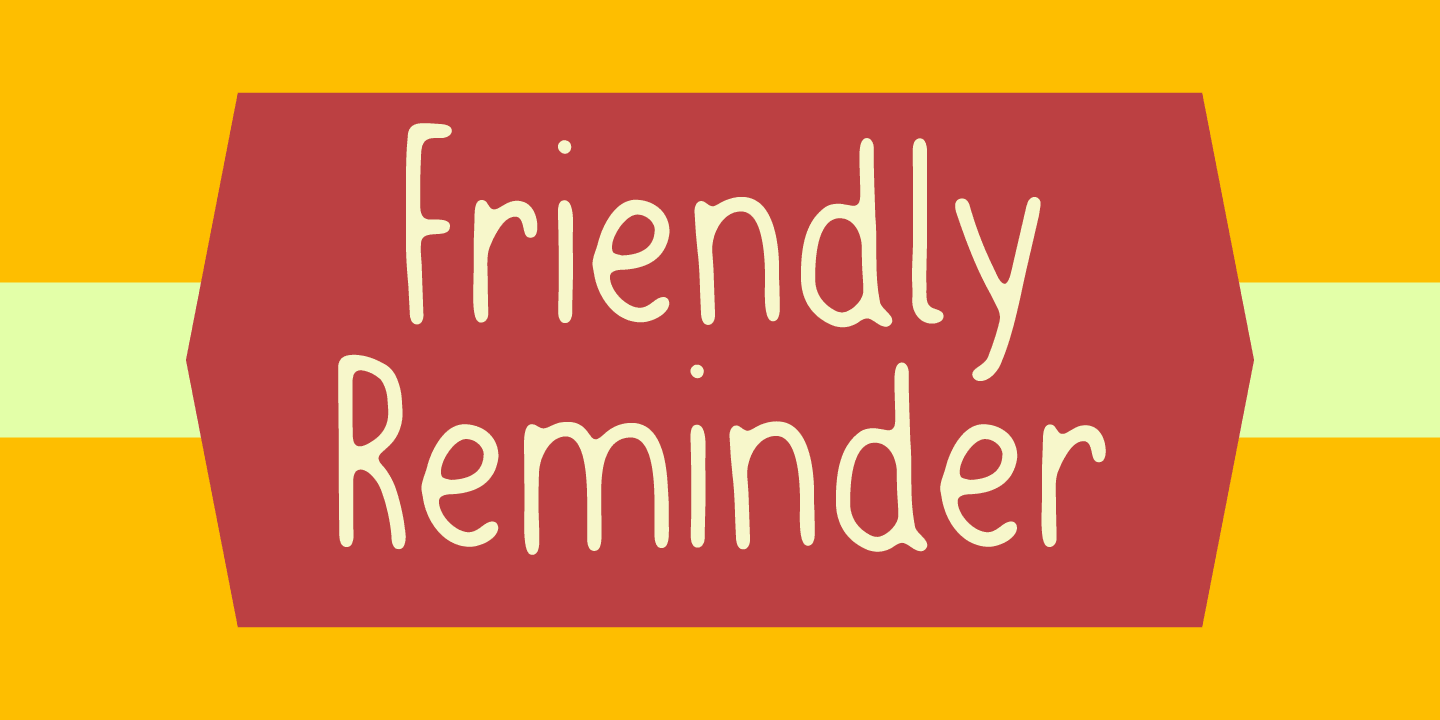 friendly reminder image