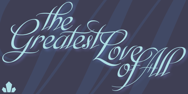 Monte Cristo offers a huge variety of letter shapes, from simple alternate forms, to multiple beginning and ending letters, ligatures, and exhuberantly swashed and ornamented variants.
