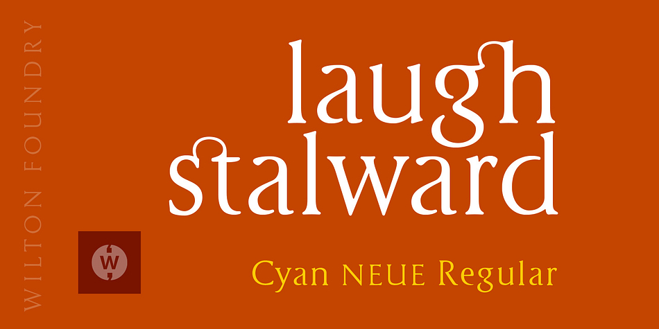 Highlighting the Cyan Neue font family.