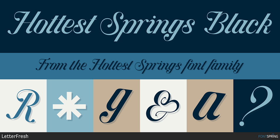 Hottest Springs Black Font