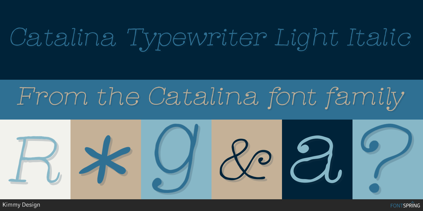 Catalina Typewriter Font