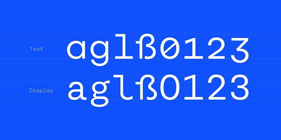As indicated by its name, Rational TW Text is not limited to, but works best in small font sizes because it features distinctive letter shapes like a double storey “a” or “g” in order to help differentiate similar glyphs in small sizes.