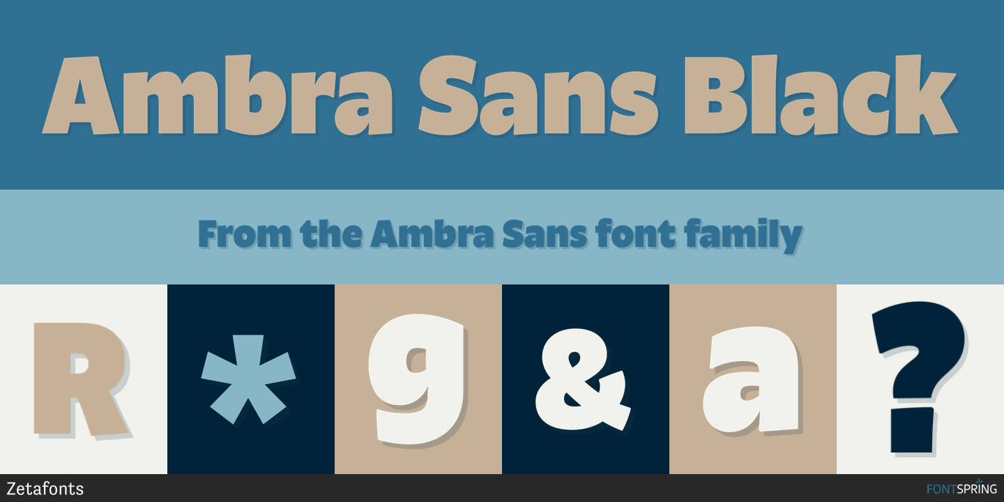 Ambra Sans Display Collection