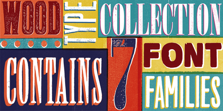 WOOD TYPE COLLECTION from BORUTTA is a set of wonderful, warm and weathered hand made typefaces designed by Mateusz Machalski.