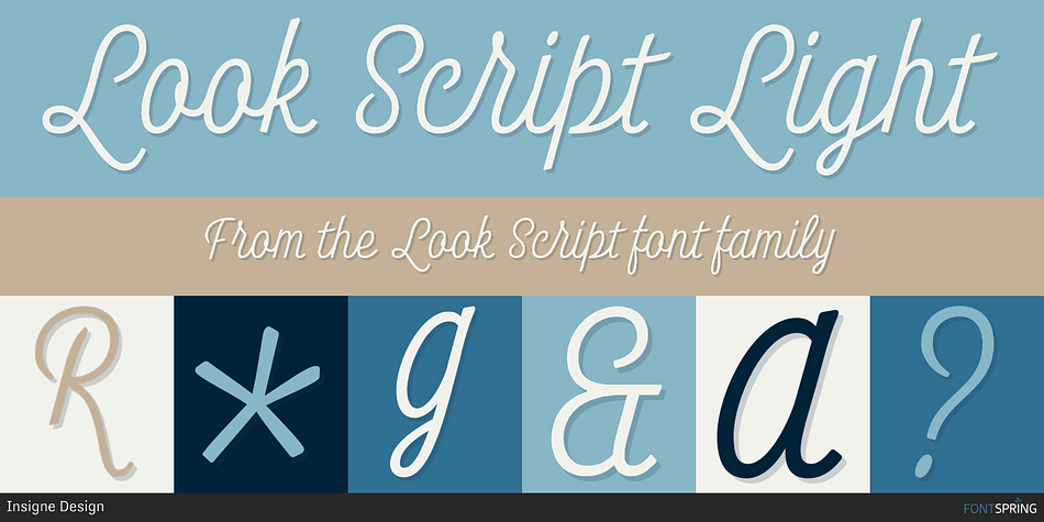 Look Script Light Font