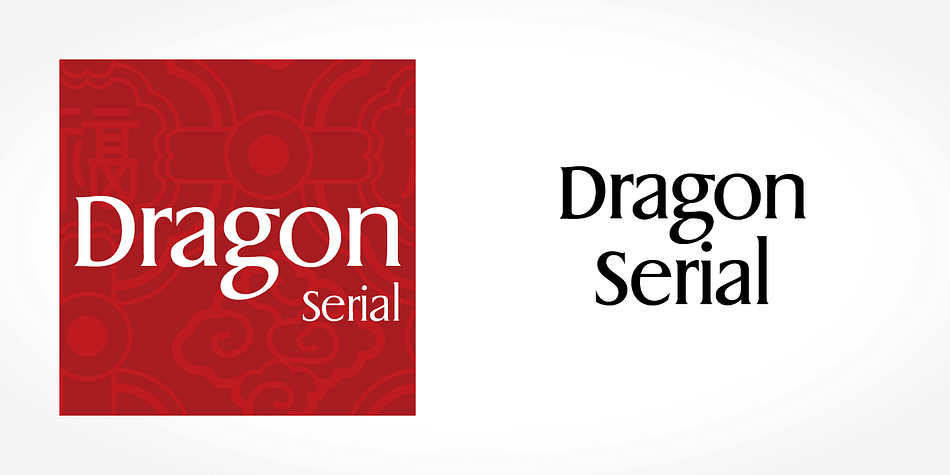 Displaying the beauty and characteristics of the Dragon Serial font family.