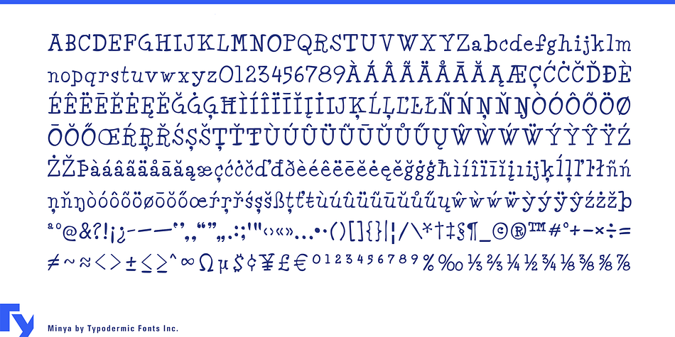 Displaying the beauty and characteristics of the Minya font family.