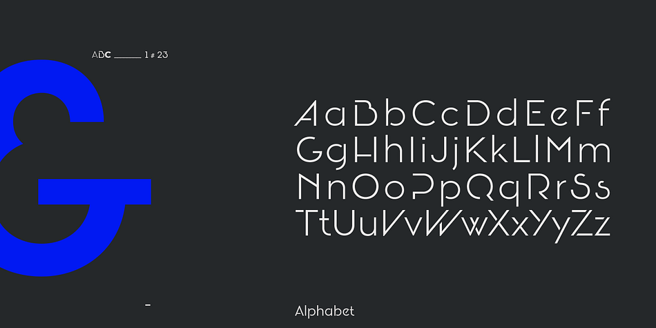 The family includes 6 styles, from Thin to Bold, each of them in a wide variety of alternates and ligatures that provides the users with a number of choices when composing.