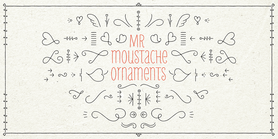 Use Mr Moustache Text for small type sizes or large volumes of text.